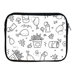 Set Chalk Out Scribble Collection Apple Ipad 2/3/4 Zipper Cases by Celenk