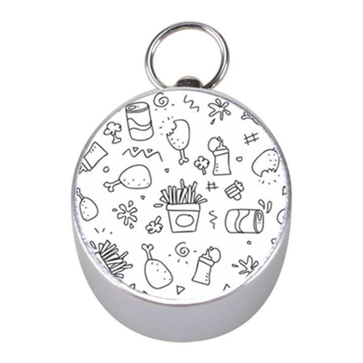 Set Chalk Out Scribble Collection Mini Silver Compasses