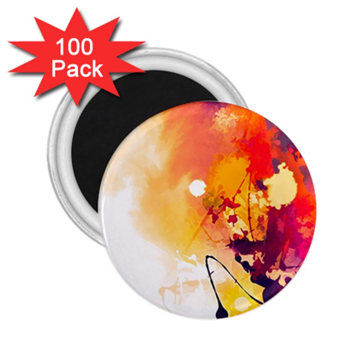 Paint Splash Paint Splatter Design 2.25  Magnets (100 pack) 