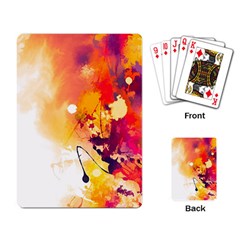 Paint Splash Paint Splatter Design Playing Card by Celenk