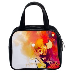 Paint Splash Paint Splatter Design Classic Handbags (2 Sides) by Celenk