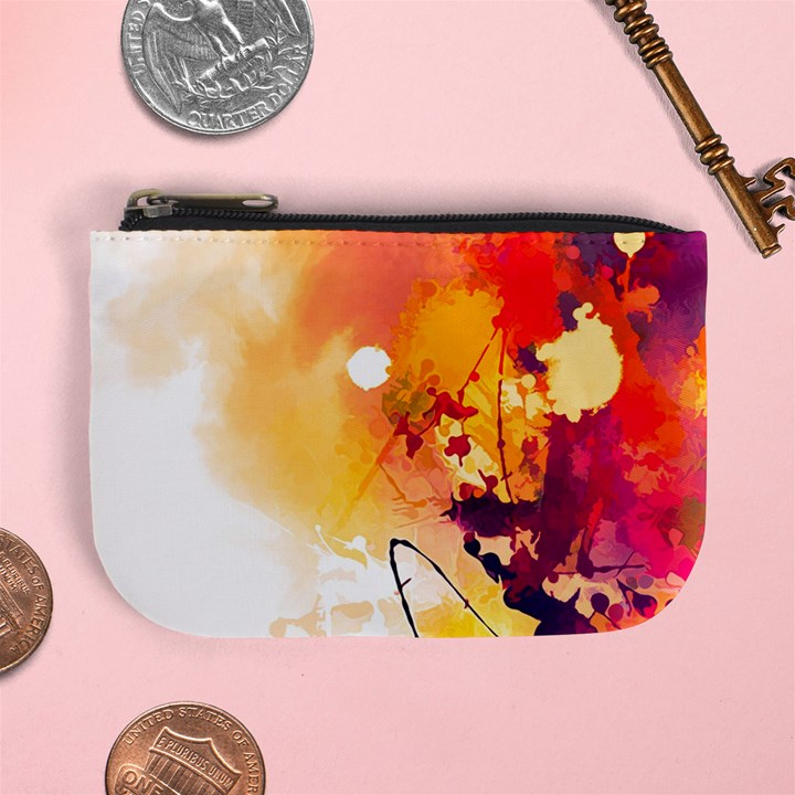 Paint Splash Paint Splatter Design Mini Coin Purses