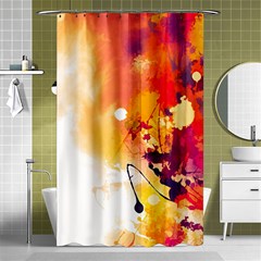 Paint Splash Paint Splatter Design Shower Curtain 48  X 72  (small)  by Celenk