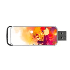 Paint Splash Paint Splatter Design Portable Usb Flash (one Side) by Celenk