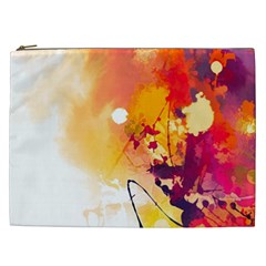 Paint Splash Paint Splatter Design Cosmetic Bag (xxl)  by Celenk