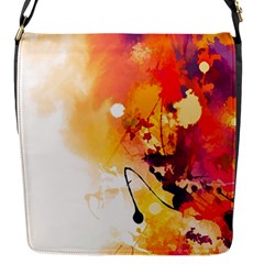 Paint Splash Paint Splatter Design Flap Messenger Bag (s) by Celenk