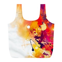 Paint Splash Paint Splatter Design Full Print Recycle Bags (l)  by Celenk