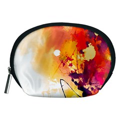 Paint Splash Paint Splatter Design Accessory Pouches (medium)  by Celenk