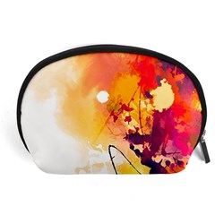 Paint Splash Paint Splatter Design Accessory Pouches (large)  by Celenk