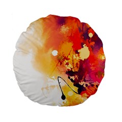 Paint Splash Paint Splatter Design Standard 15  Premium Flano Round Cushions by Celenk