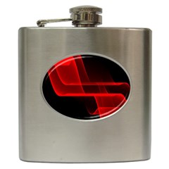 Background Light Glow Abstract Art Hip Flask (6 Oz)