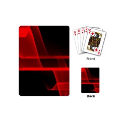 Background Light Glow Abstract Art Playing Cards (mini)  by Celenk