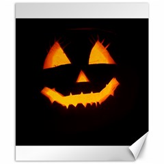 Pumpkin Helloween Face Autumn Canvas 8  X 10  by Celenk