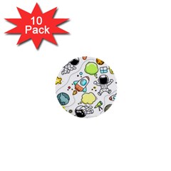 Sketch Set Cute Collection Child 1  Mini Buttons (10 Pack)  by Celenk