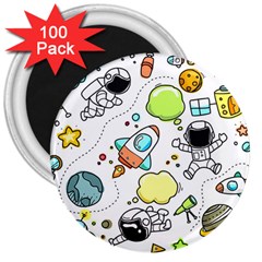 Sketch Set Cute Collection Child 3  Magnets (100 Pack) by Celenk