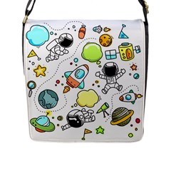 Sketch Set Cute Collection Child Flap Messenger Bag (l)  by Celenk