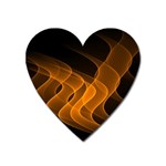 Background Light Glow Abstract Art Heart Magnet Front