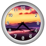 Great Smoky Mountains National Park Wall Clocks (Silver)  Front