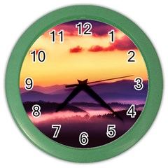 Great Smoky Mountains National Park Color Wall Clocks by Celenk