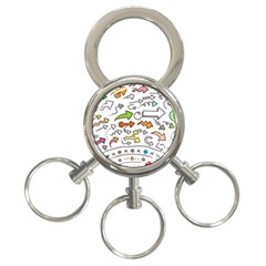 Desktop Pattern Art Graphic Design 3-ring Key Chains by Celenk