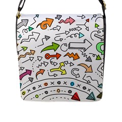 Desktop Pattern Art Graphic Design Flap Messenger Bag (l)  by Celenk