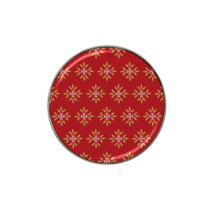 Pattern Background Holiday Hat Clip Ball Marker