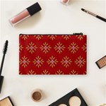 Pattern Background Holiday Cosmetic Bag (Small)  Back