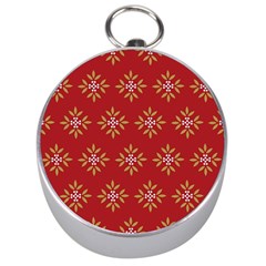 Pattern Background Holiday Silver Compasses by Celenk