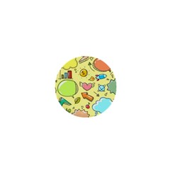 Cute Sketch Child Graphic Funny 1  Mini Buttons by Celenk