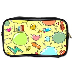 Cute Sketch Child Graphic Funny Toiletries Bags by Celenk