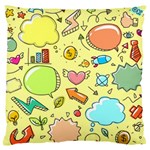 Cute Sketch Child Graphic Funny Standard Flano Cushion Case (One Side) Front