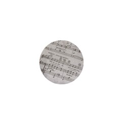 Sheet Music Paper Notes Antique 1  Mini Buttons by Celenk