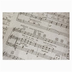 Sheet Music Paper Notes Antique Large Glasses Cloth by Celenk