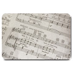 Sheet Music Paper Notes Antique Large Doormat  by Celenk