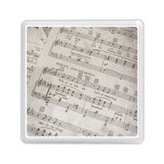 Sheet Music Paper Notes Antique Memory Card Reader (square)  by Celenk