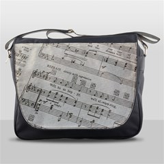 Sheet Music Paper Notes Antique Messenger Bags by Celenk