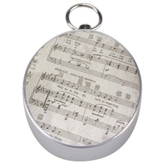 Sheet Music Paper Notes Antique Silver Compasses by Celenk