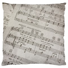 Sheet Music Paper Notes Antique Standard Flano Cushion Case (one Side) by Celenk