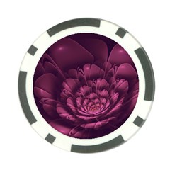 Fractal Blossom Flower Bloom Poker Chip Card Guard (10 Pack) by Celenk