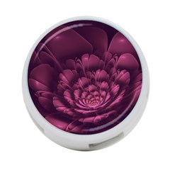 Fractal Blossom Flower Bloom 4-port Usb Hub (one Side) by Celenk