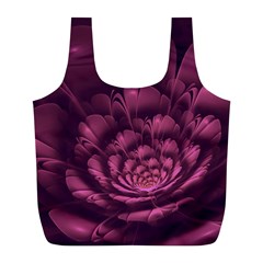 Fractal Blossom Flower Bloom Full Print Recycle Bags (l)  by Celenk