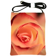 Rose Orange Rose Blossom Bloom Shoulder Sling Bags by Celenk