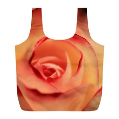 Rose Orange Rose Blossom Bloom Full Print Recycle Bags (l)  by Celenk