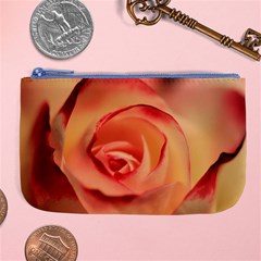 Rose Orange Rose Blossom Bloom Large Coin Purse by Celenk