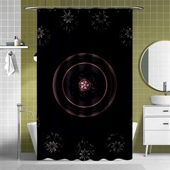 Fractal Flowers Pattern Fantasy Shower Curtain 48  X 72  (small)  by Celenk