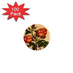 Vintage Flowers Floral 1  Mini Magnets (100 Pack)  by Celenk