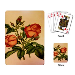 Vintage Flowers Floral Playing Card by Celenk