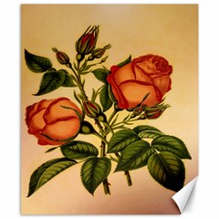 Vintage Flowers Floral Canvas 8  X 10  by Celenk