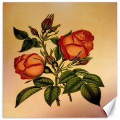 Vintage Flowers Floral Canvas 16  X 16   by Celenk