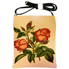 Vintage Flowers Floral Shoulder Sling Bags by Celenk